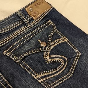 W33/L32 Silver Jeans Berkley Flap